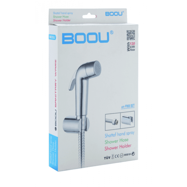 Душевой гарнитур на держателе BOOU F808SET Хром
