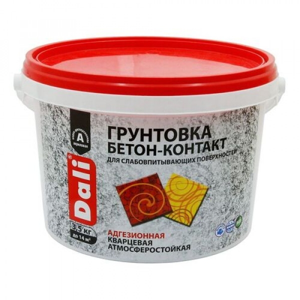 Грунт Бетон контакт адгезионный акриловый 3,5кг DALI