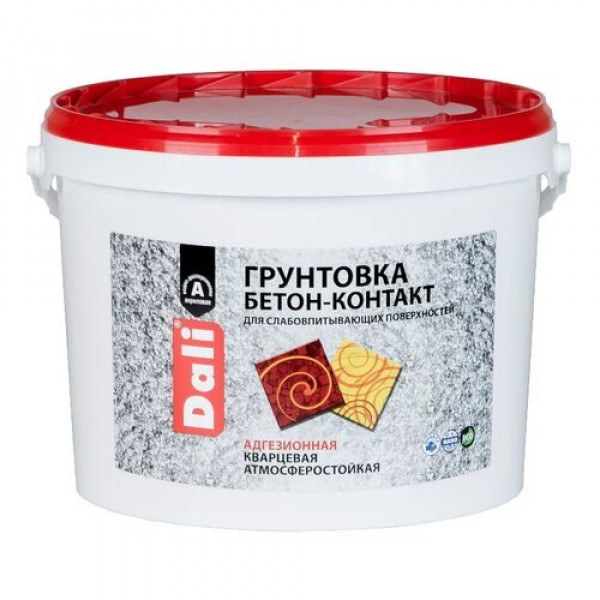 Грунт Бетон контакт адгезионный акриловый 12кг DALI