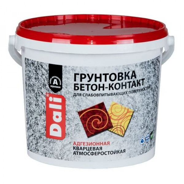 Грунт Бетон контакт адгезионный акриловый 6кг DALI
