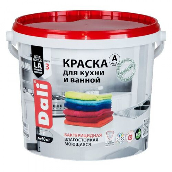 Краска для кухни и ванны 5л Dali
