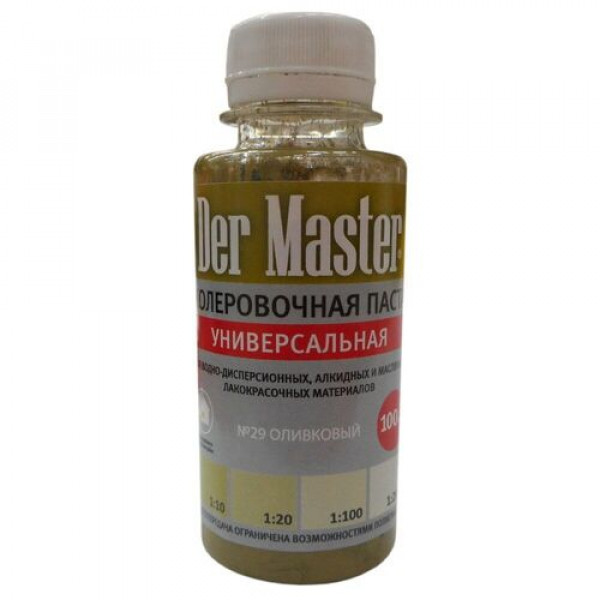 Колер-паста 29 оливковый 0,1л DER MASTER
