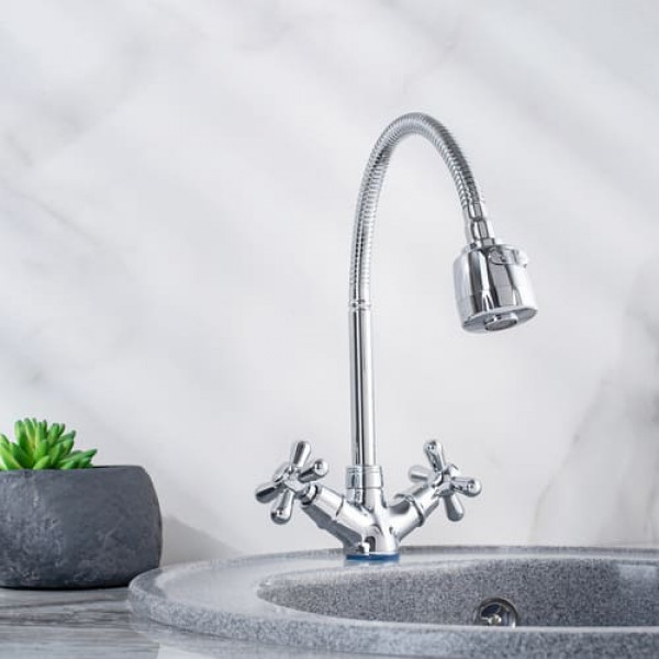 Смеситель для кухни РМС SL129-279F Гибкий излив с 3 режимами подачи воды