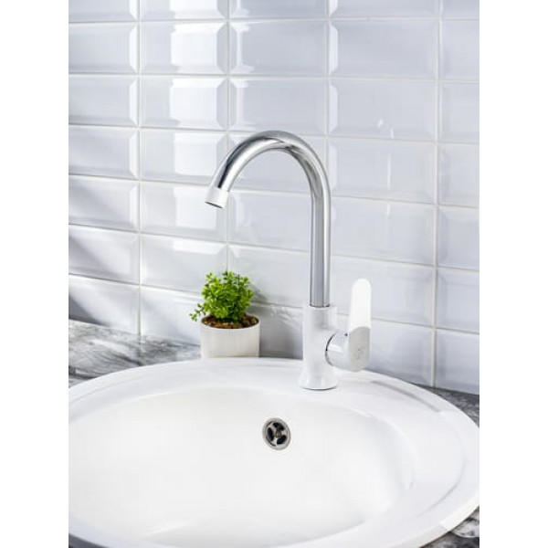 Смеситель для кухни РМС SL123W-017F Белый