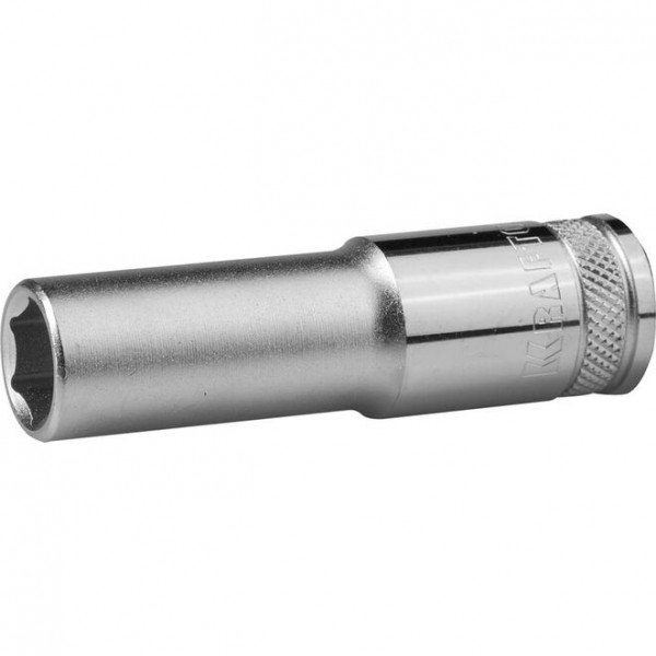 KRAFTOOL 1/2", 13 мм, Cr-V сталь, хромированная, торцовая головка удлиненная 27807-13_z01