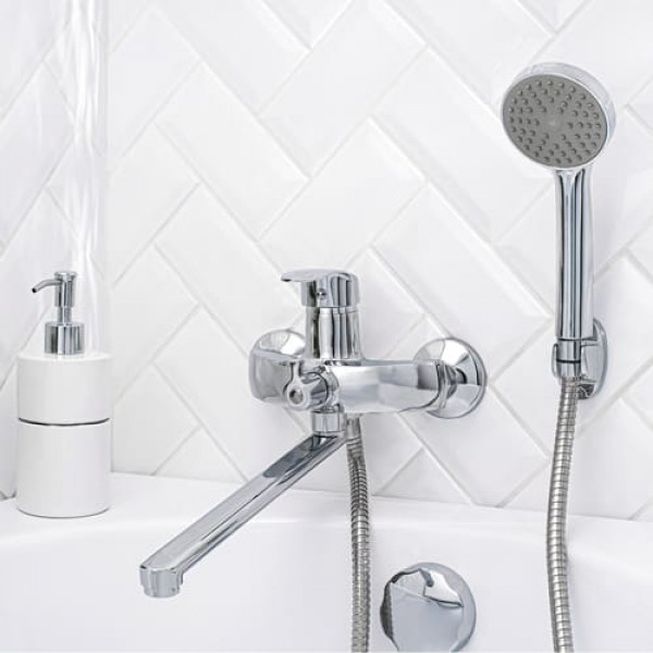 Смеситель для ванны с душем РМС SL85-006E Хром